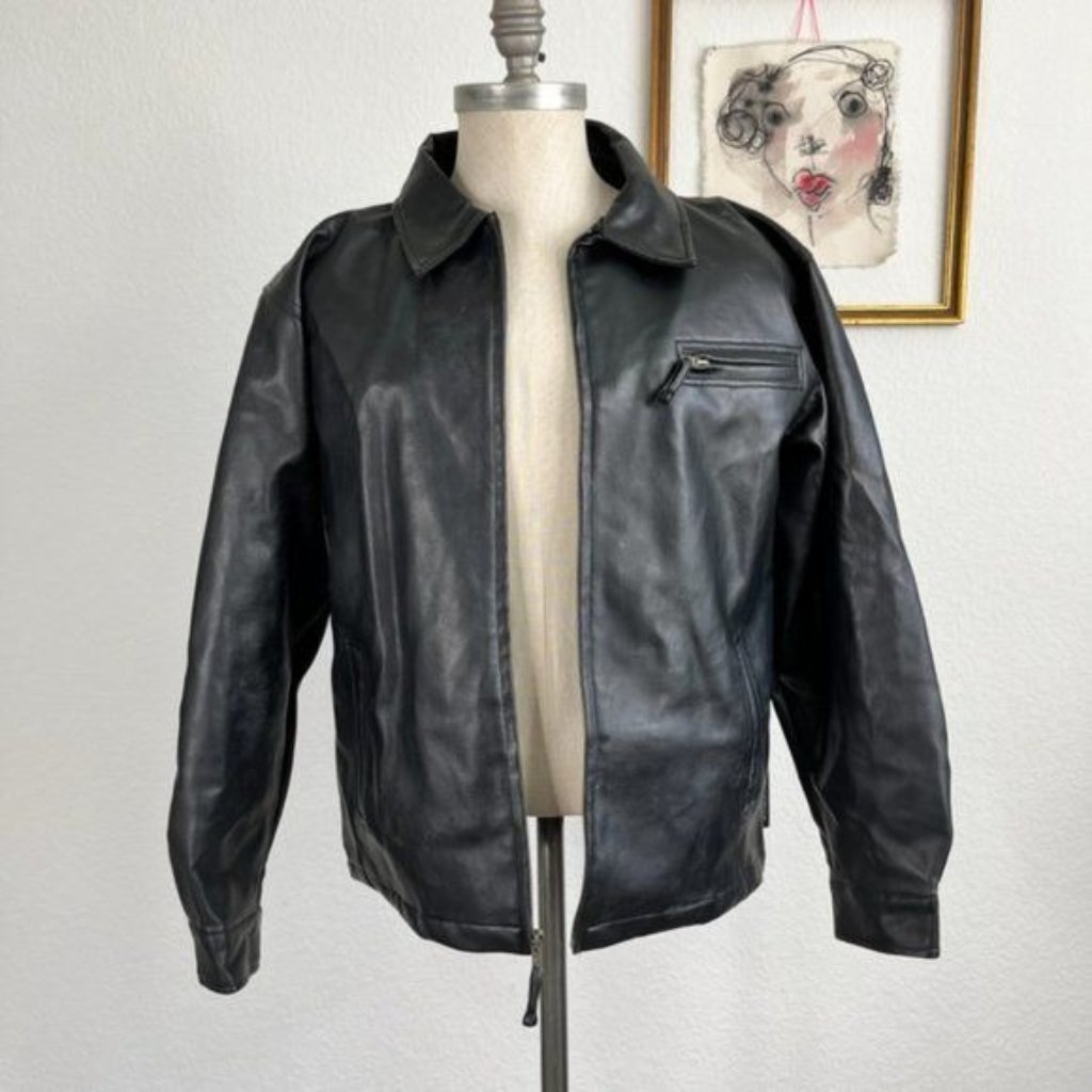 Weatherproof Leather Bomber Aviator Varsity Jacket